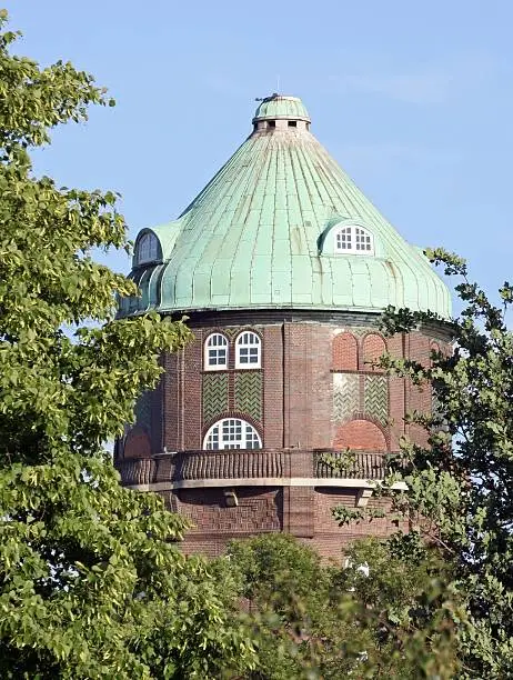 old water tower at großsand hospital