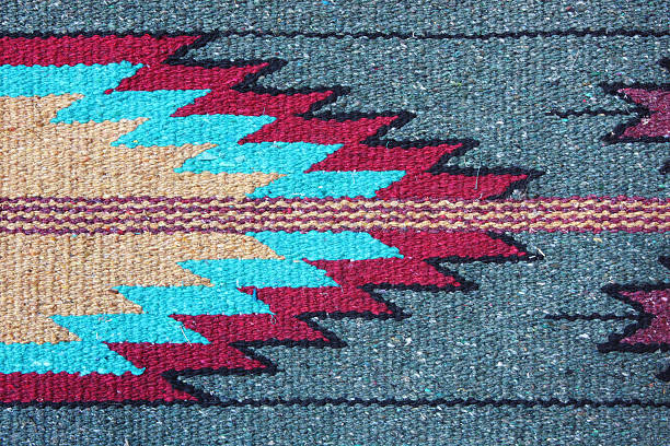 navajo alfombrilla manta de diseño de tejido - navajo fotografías e imágenes de stock