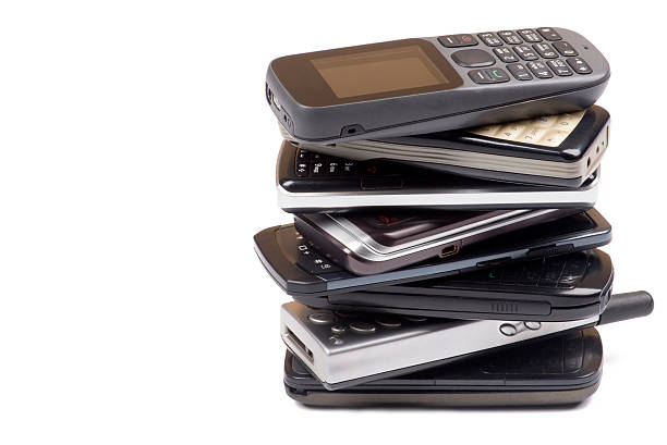 istock Heap of old mobile phones 518656760