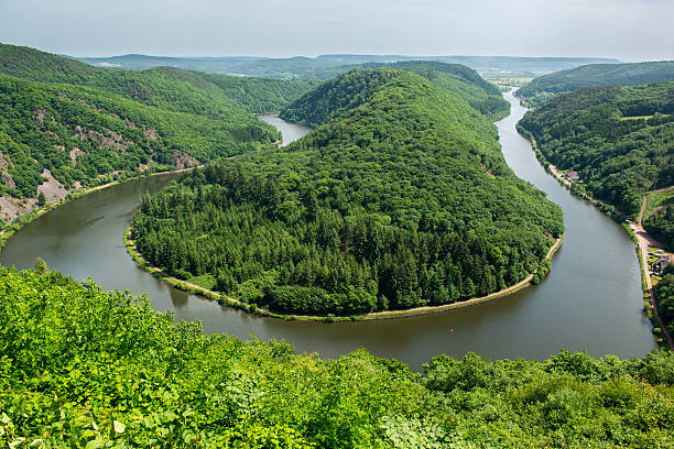 istock View from Cloef to Saarschleife, Saar river, Germany 518656802