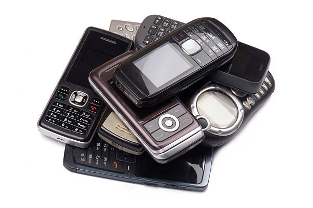 istock Heap of old mobile phones 518656920