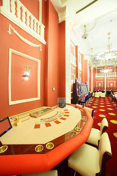 istock bright and fashionable casino with tables 518657245