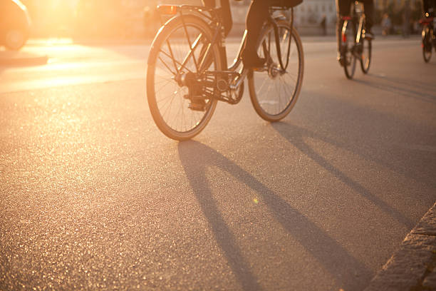 istock Cycling on city street. 518657549