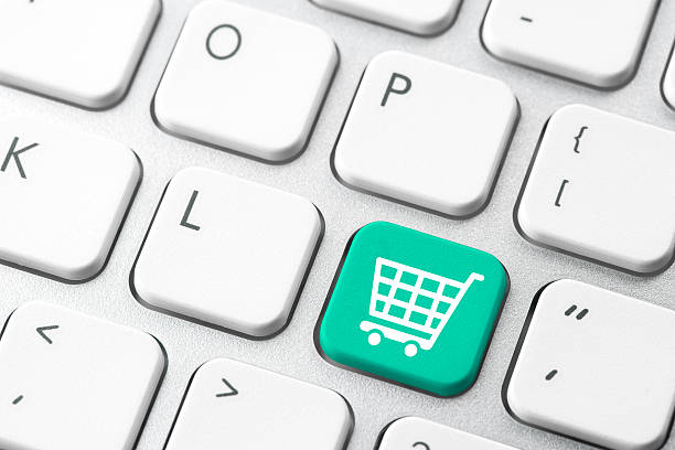 istock Online shopping cart icon for e-commerce concept 518660940