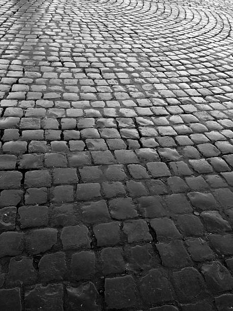 istock Portugal Pavement in Black & White 518675281