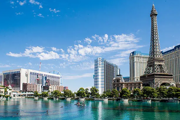 One of the hotels pool in Las Vegas