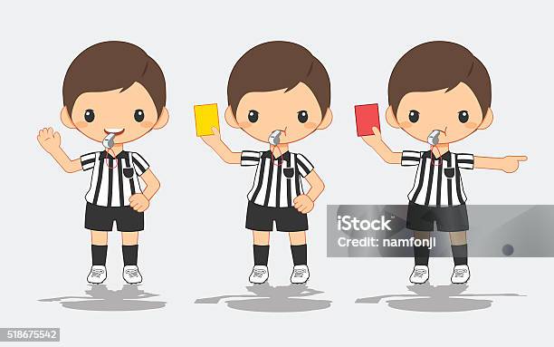 Illustration Of Soccer Referee Stock Illustration - Download Image Now - Referee, Soccer, Fashion