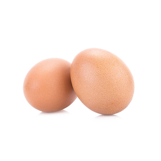 istock Close up of an egg isolated on white background 518676922