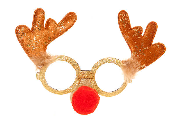 istock Reindeer christmas party mask 518677245