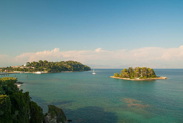 istock Mouse Island and the Vlacherna Monastery, Corfu. Greece. 518679587