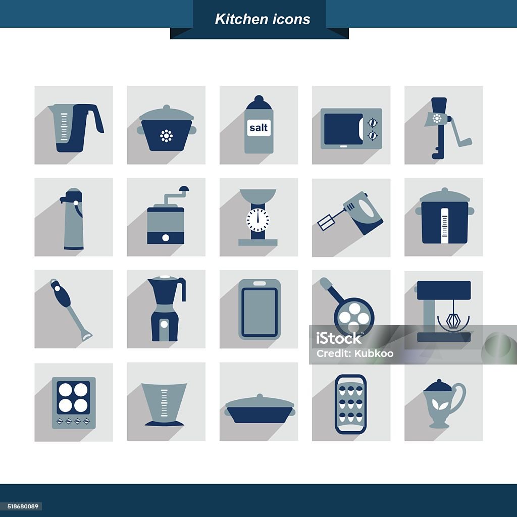 Kitchen Instrument Kit Kitchen Instrument Set Stock Illustration - Download Image Now - Deep ...