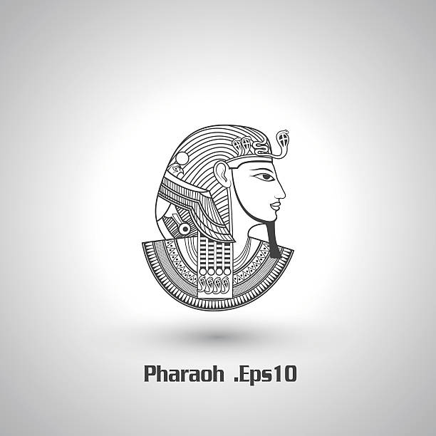 Pharaoh vector Pharaoh vector rameses ii stock illustrations