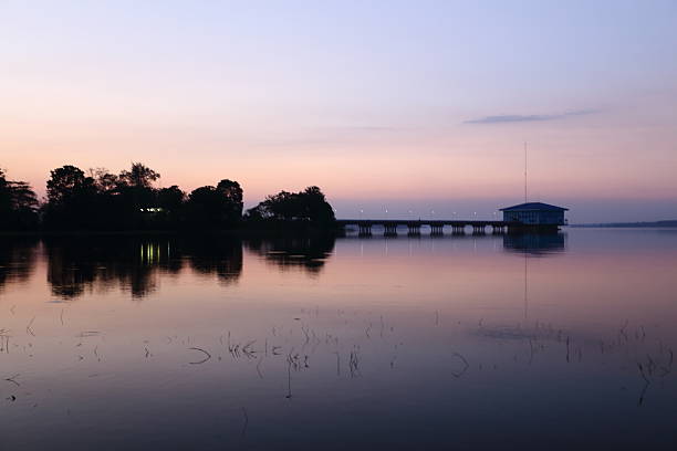 istock Reservoir Dokkrai view sunset Water reflection 518680938