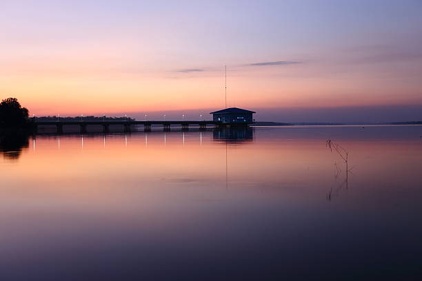 istock Reservoir Dokkrai view sunset Water reflection 518681020