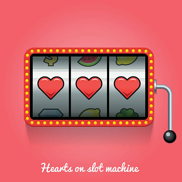 ilustrações de stock, clip art, desenhos animados e ícones de corações na máquina de casino - jackpot