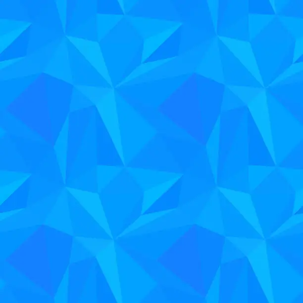 Vector illustration of Abstract blue triangulated pattern