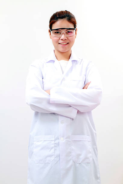 istock Young female tech or women asia scientist working biological lab 518682576
