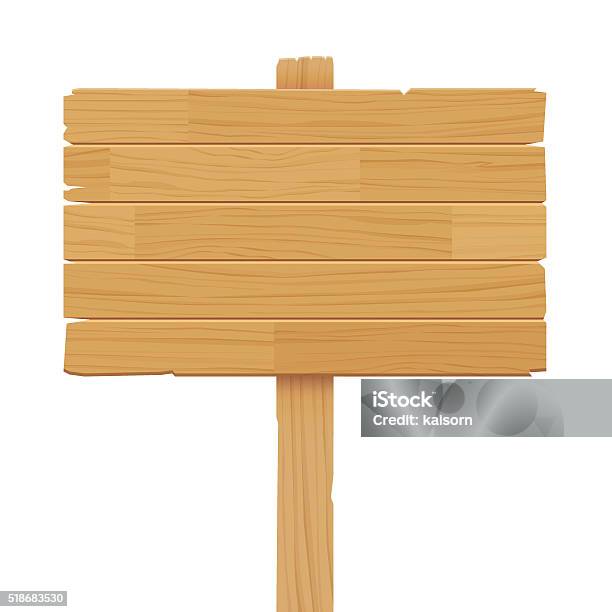 ベクトル木製のサインに隔てられた白の背景 - 木製のベクターアート素材や画像を多数ご用意 - 木製, 標識, 道路標識