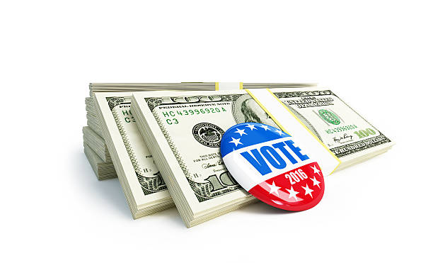 dollar sign vote USA 2016 badge
