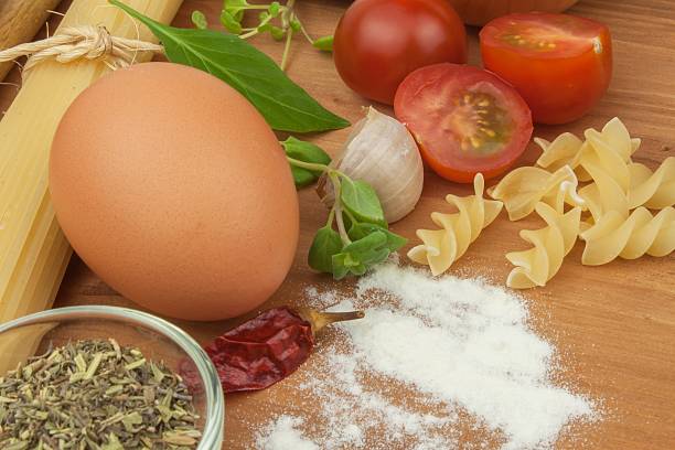 istock Homework pasta foods. Ingredients for cooking 518685738