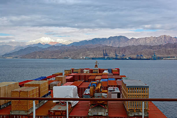 istock Port on Red Sea rocky coast 518689034