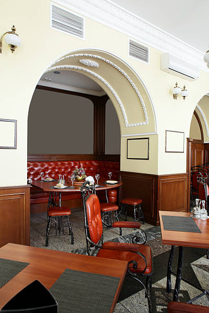 istock european restaurant in yellow colors 518701835