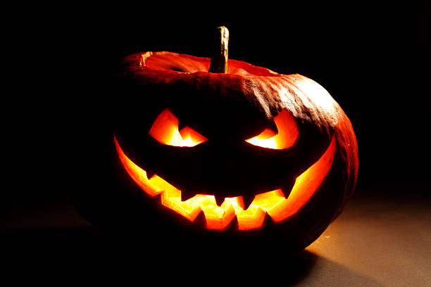 istock Evil halloween pumpkin 518701893