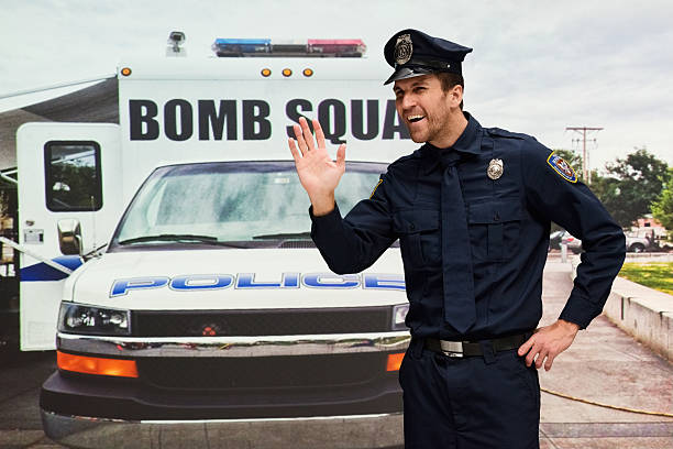 istock Happy police man 518702444