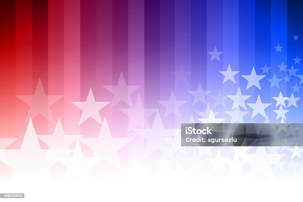 Blue and Red Star Background Vector abstract star background. Blue, red and white colors. Backgrounds stock vector