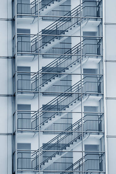 istock Staircase on a modern apartment  building 518703092