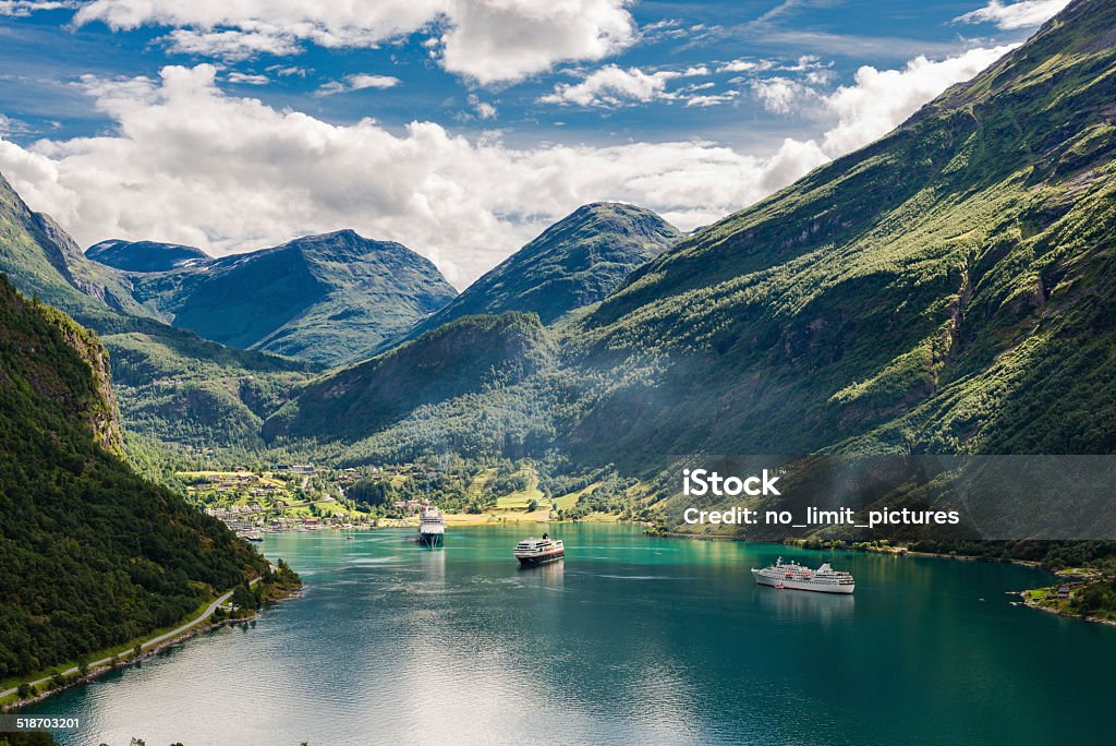 Geirangerfjord - Lizenzfrei Geiranger Stock-Foto