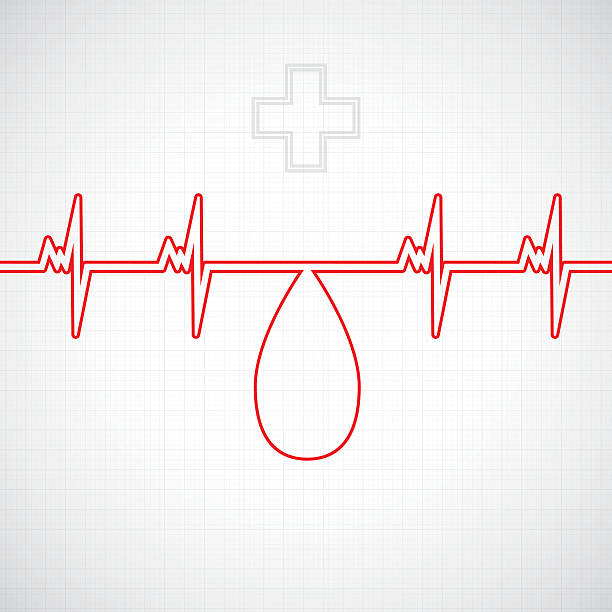 абстрактный фон крови доноров - vitamin pill science symbol human heart stock illustrations
