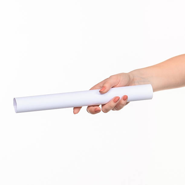 istock The cylinder female hands on white background 518705086