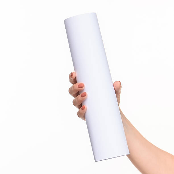 istock The cylinder female hands on white background 518705148