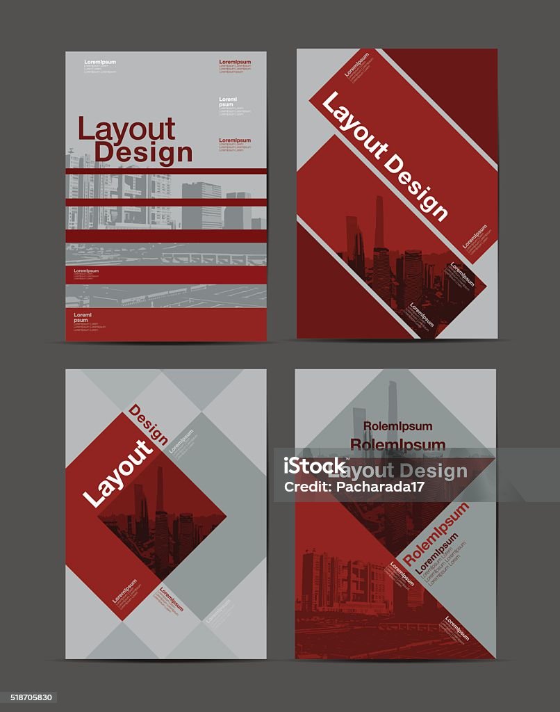 Layout Design Template Abstract Background Stock Illustration ...