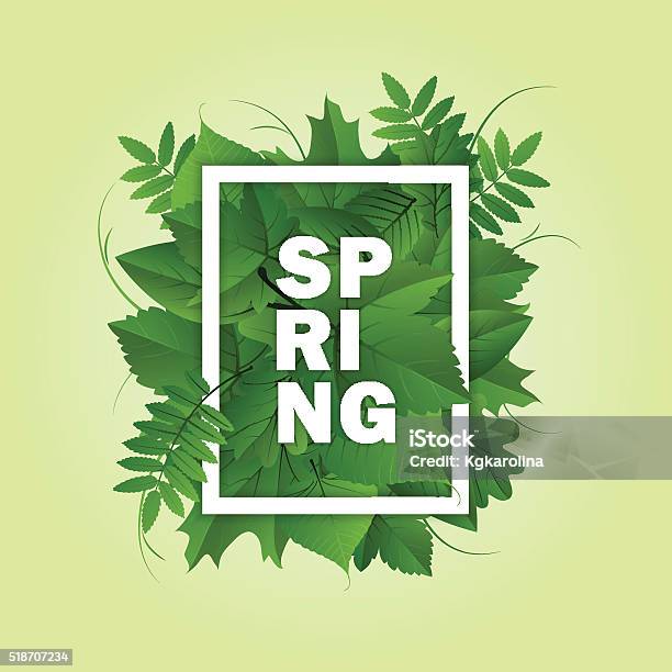Spring Menu Frame Background Spring Frame Background Stock Illustration - Download Image Now ...