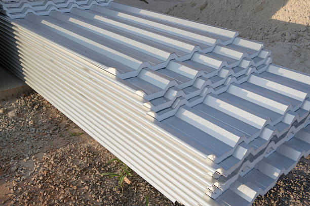 Pile of roof tile with thermal insulation of polystyrene