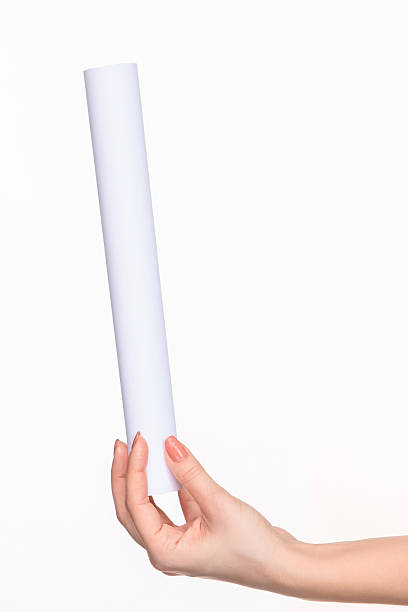 istock The cylinder female hands on white background 518710176