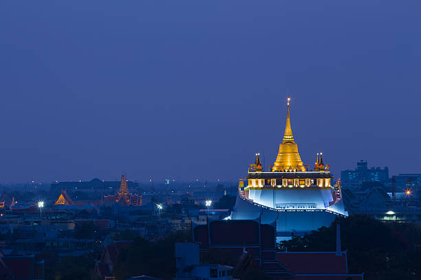 istock Twilight over Golden mountain Temple 518712204