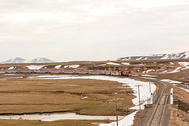 istock train travelling from kars to sarikamis in turkey 518712224