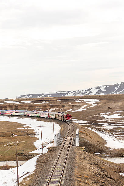 istock train travelling from kars to sarikamis in turkey 518712604