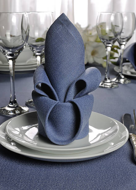 istock Napkin decorated with flower 518717915