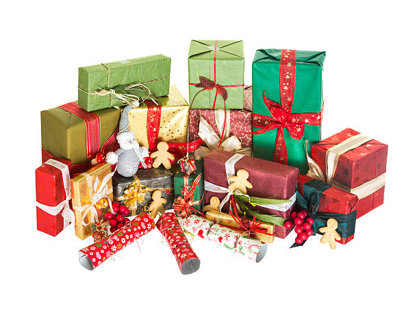 istock Pile of christmas presents 518718297