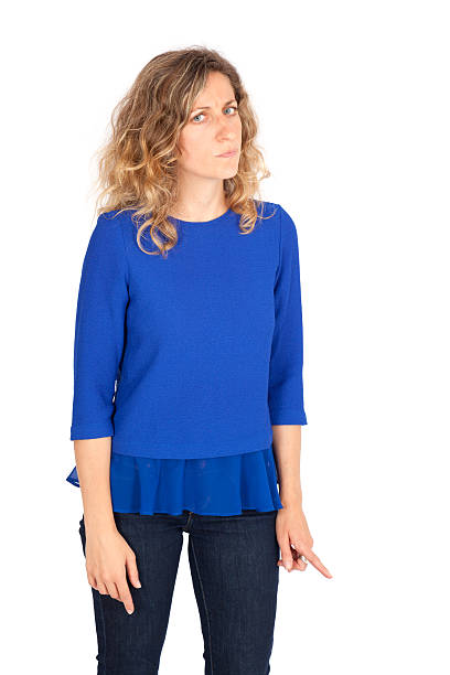 istock Beautiful woman doing different expressions in different sets of clothes 518718311