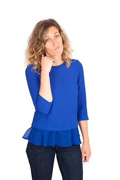 istock Beautiful woman doing different expressions in different sets of clothes 518718325