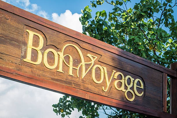 istock Wooden Bon Voyage Signage 518718429