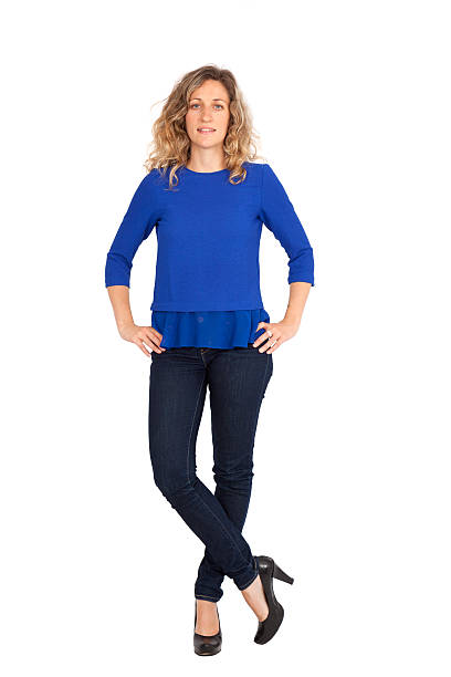 istock Beautiful woman doing different expressions in different sets of clothes 518718827
