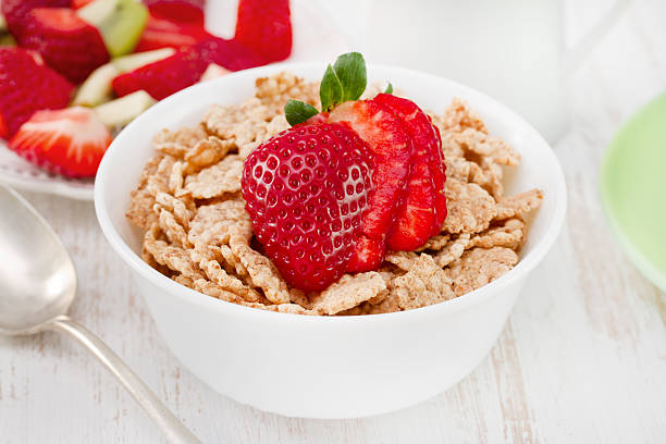istock cereals with strawberry in bowl 518719663