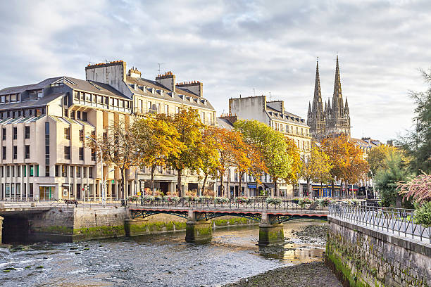 istock Bridge over river Odet in Quimper,  France 518720961