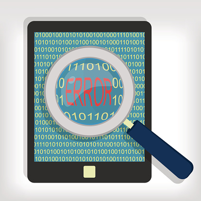 Tablet Error Code Stock Illustration - Download Image Now - Advice ...